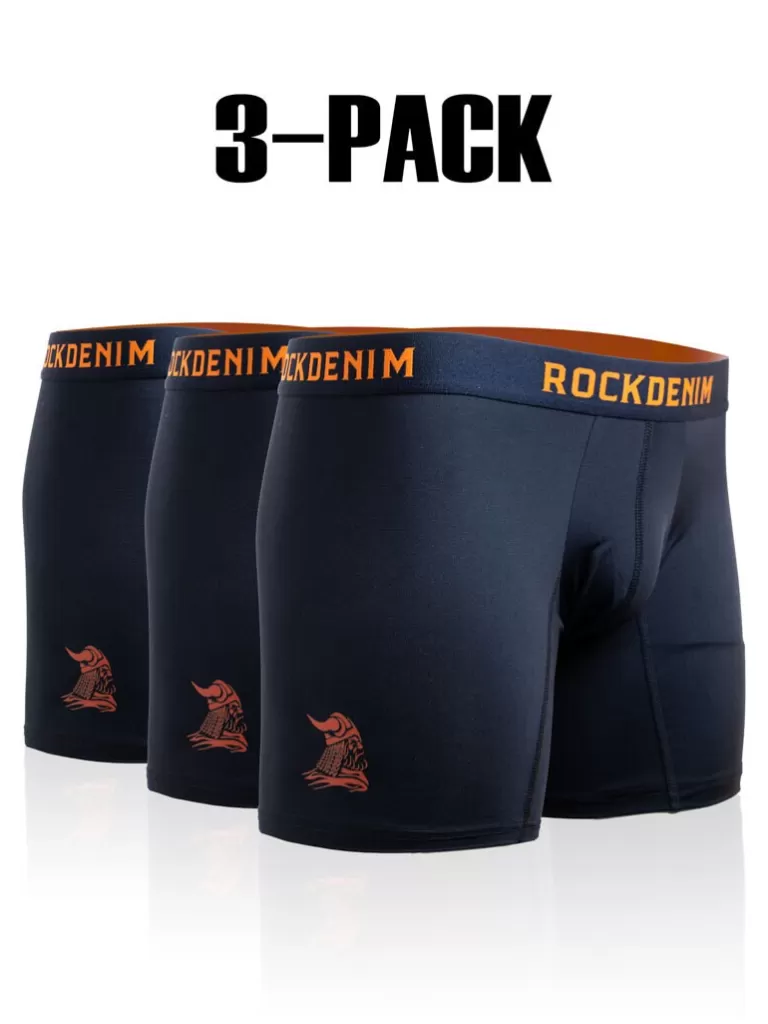 3-Pack Rd Viking Performance Boksers - Bla/Orange^* Store