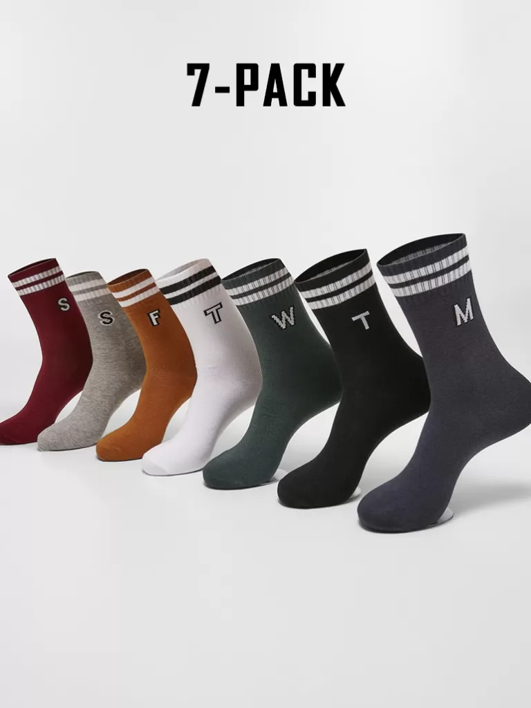 7-Pack Ugedager Strømper - Multicolor^Urban Classics New