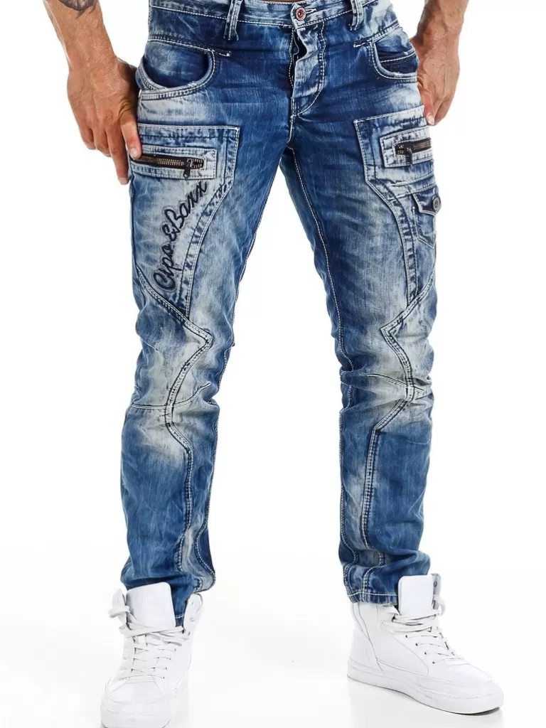 Asphalt Law Jeans - Morkebla^Cipo & Baxx Cheap