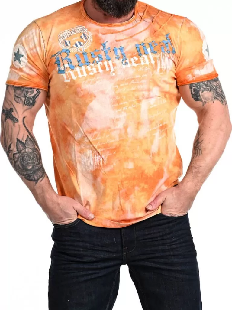 Baxtar T-Shirt - Orange^Rusty Neal Hot