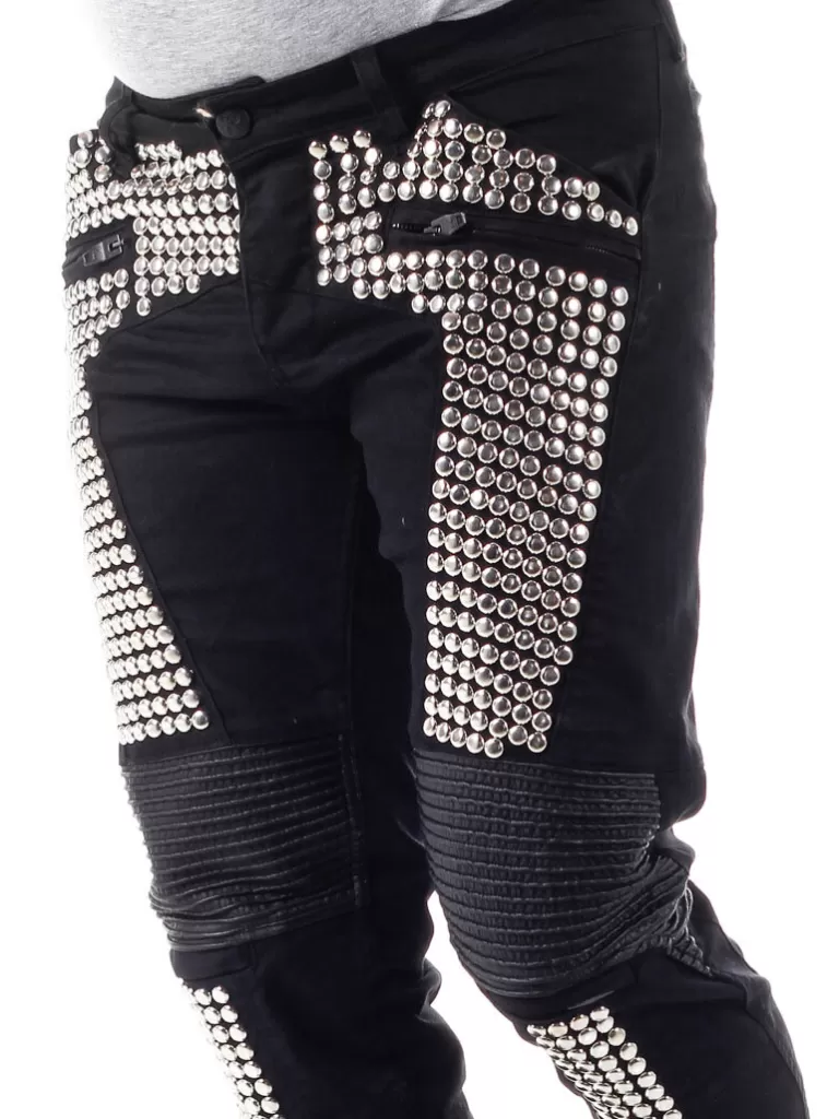 Black Stud Jeans - Sort^Kingz Cheap