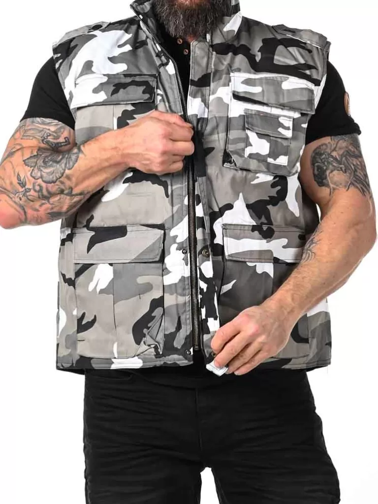 Ranger Vest - Hvid/Camo^Brandit Discount