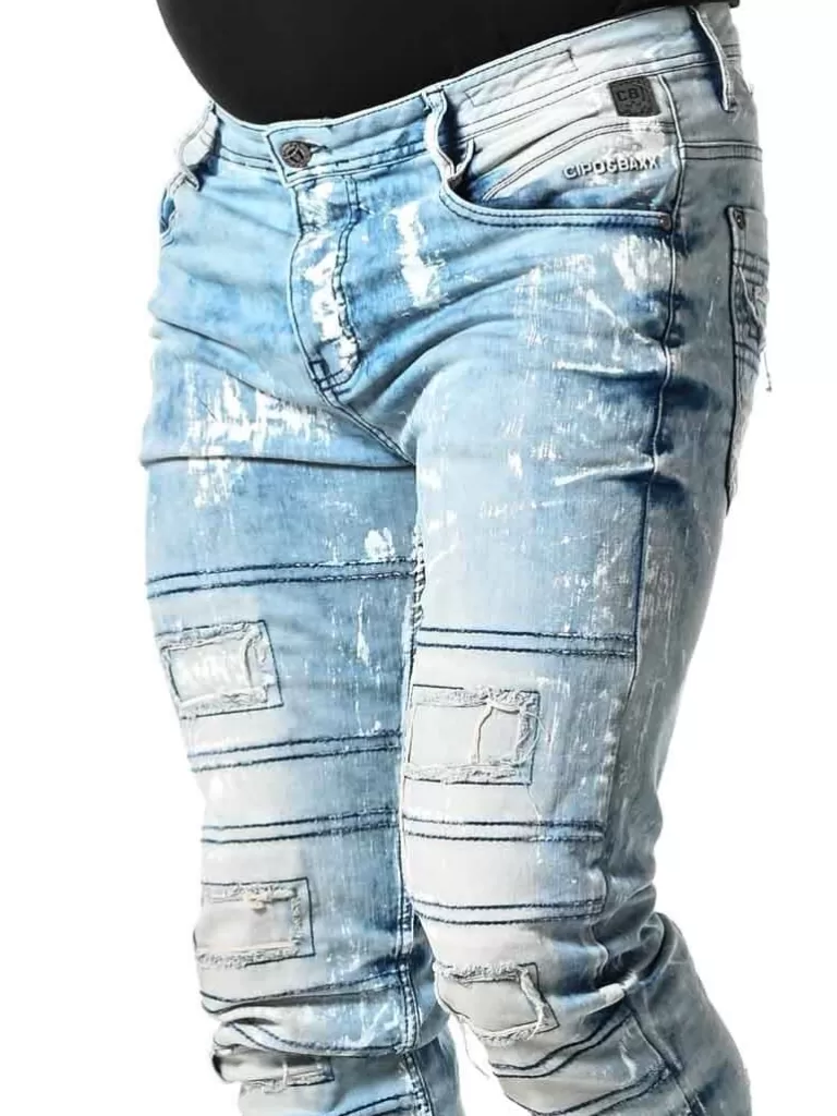 Destroyed Jeans - Lyseblå^Cipo & Baxx Fashion