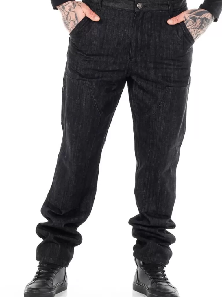 Double Knee Urban Jeans - Sort^Urban Classic Clearance