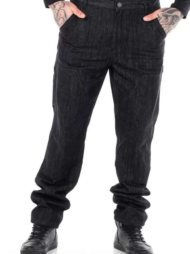 Double Knee Urban Jeans - Sort^Urban Classic Outlet