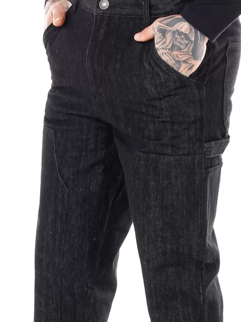 Double Knee Urban Jeans - Sort^Urban Classic Outlet