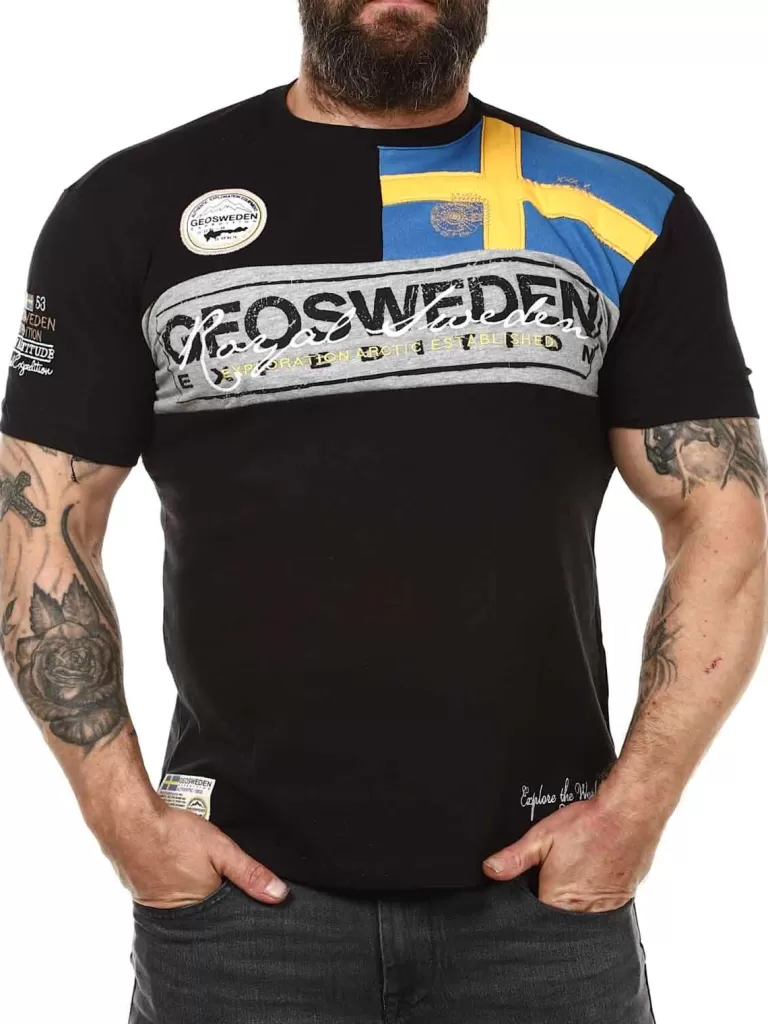 Fresco Sweden T-Shirt - Sort^Geographical Norway Shop