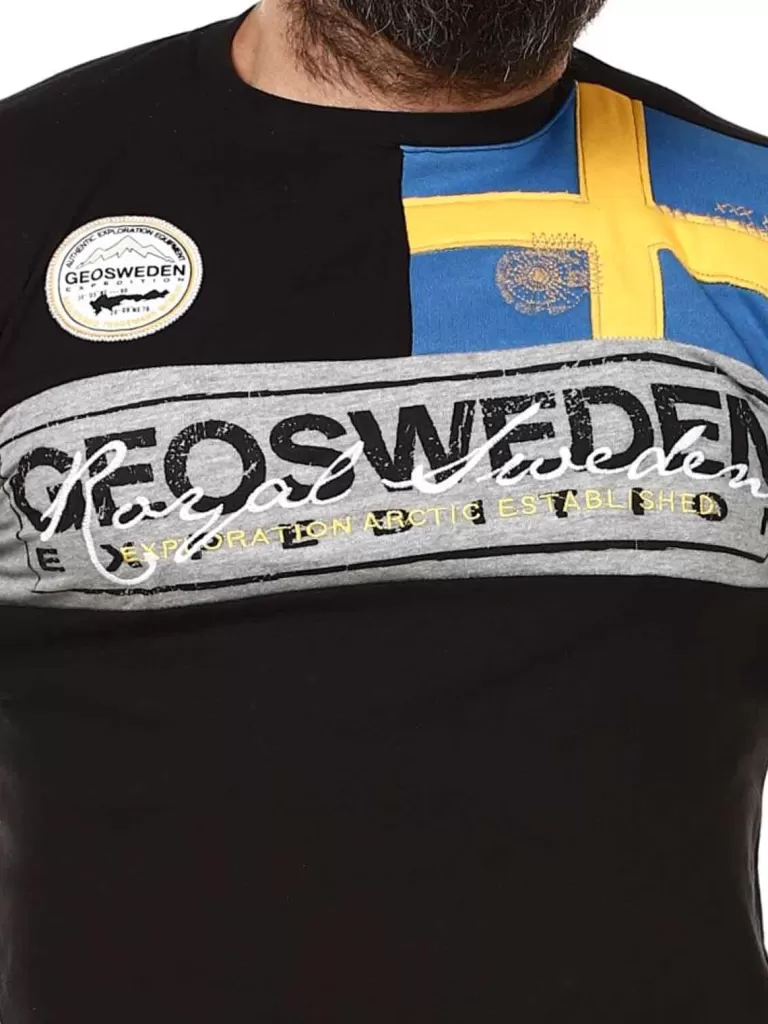 Fresco Sweden T-Shirt - Sort^Geographical Norway Shop