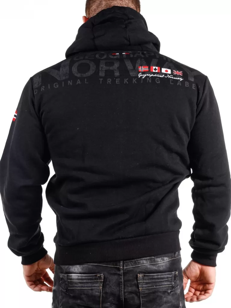 Genox Geo Norway Zip Hoodie - Sort^Geographical Norway Cheap