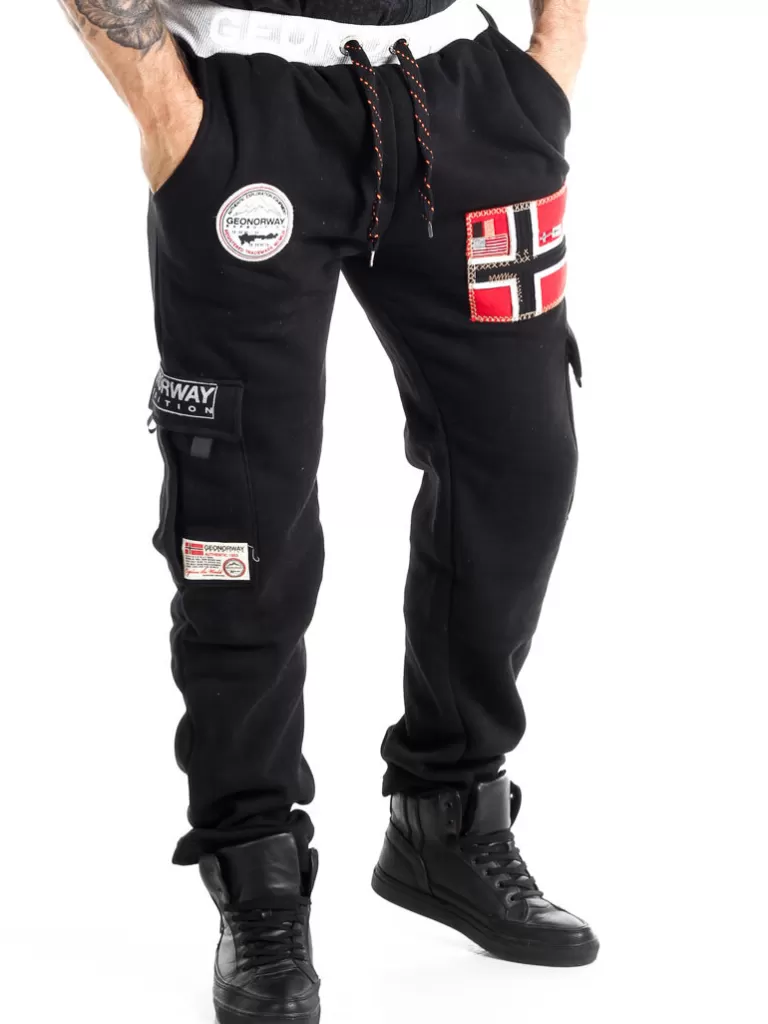 Geo Norway Cargo Sweatpants - Sort^Geographical Norway Discount