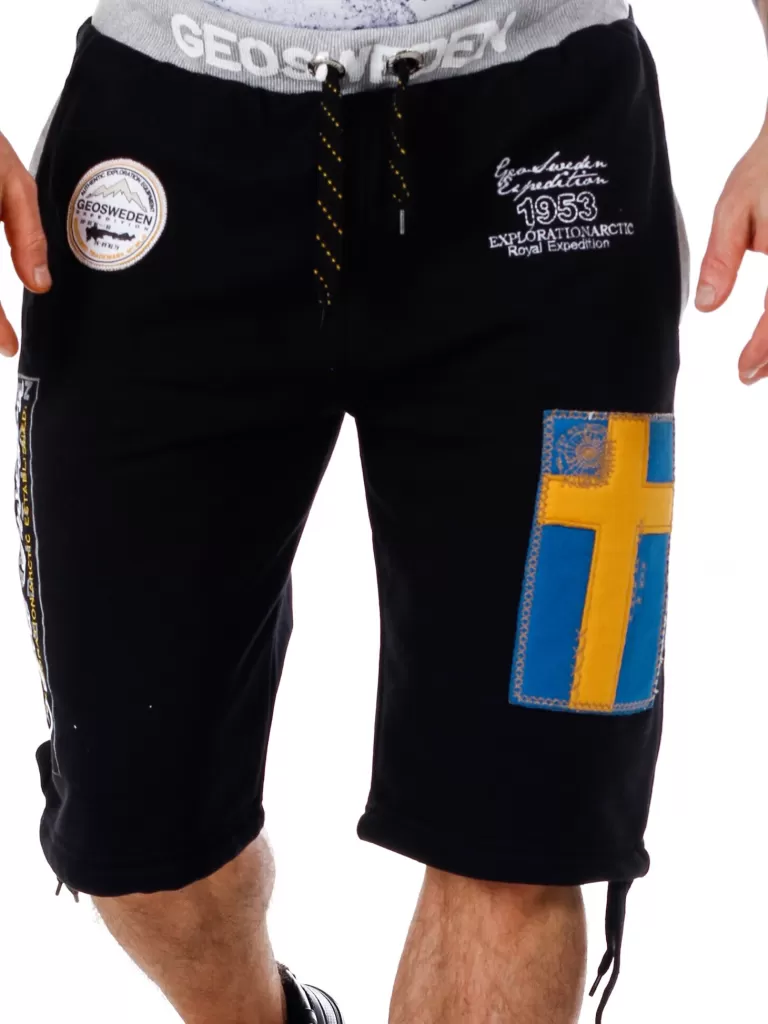 Geo Sweden Bermuda Shorts - Sort^Geographical Norway Flash Sale