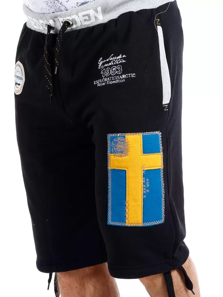 Geo Sweden Bermuda Shorts - Sort^Geographical Norway Flash Sale