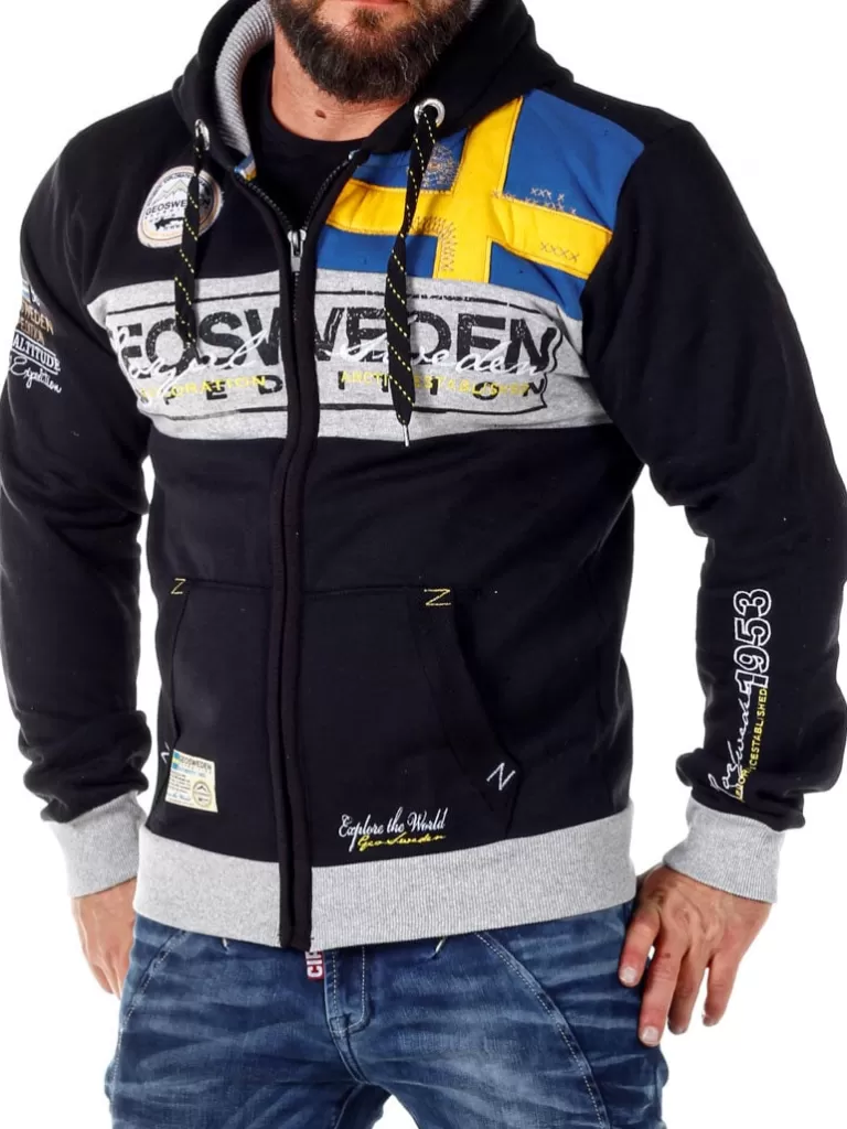 Geo Sweden Hoodie - Sort^Geographical Norway Best Sale