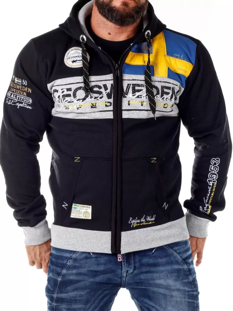 Geo Sweden Hoodie - Sort^Geographical Norway Best Sale