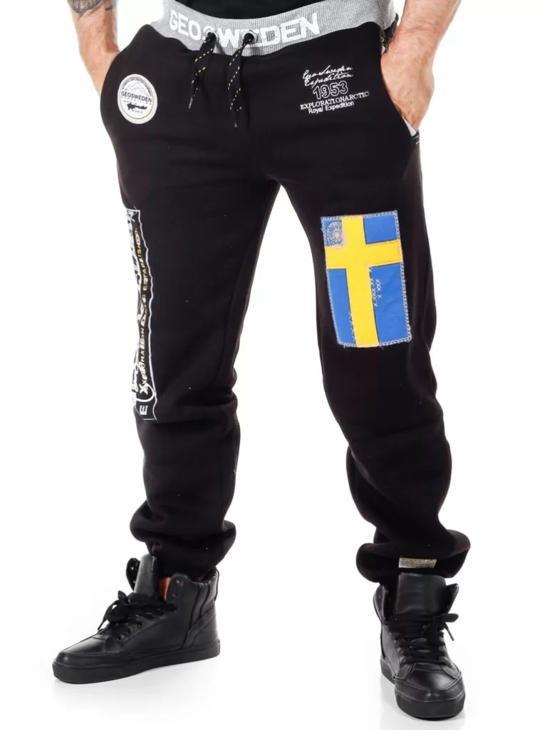 Geo Sweden Sweatpants - Sort^Geographical Norway Sale