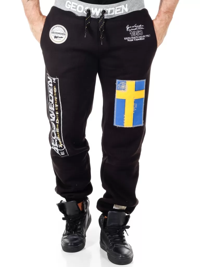 Geo Sweden Sweatpants - Sort^Geographical Norway Sale