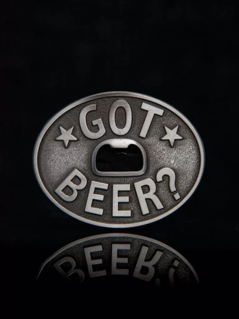 Got Beer? Cap Opener Bæltespænde - Solv^Ivory Falcon Cheap