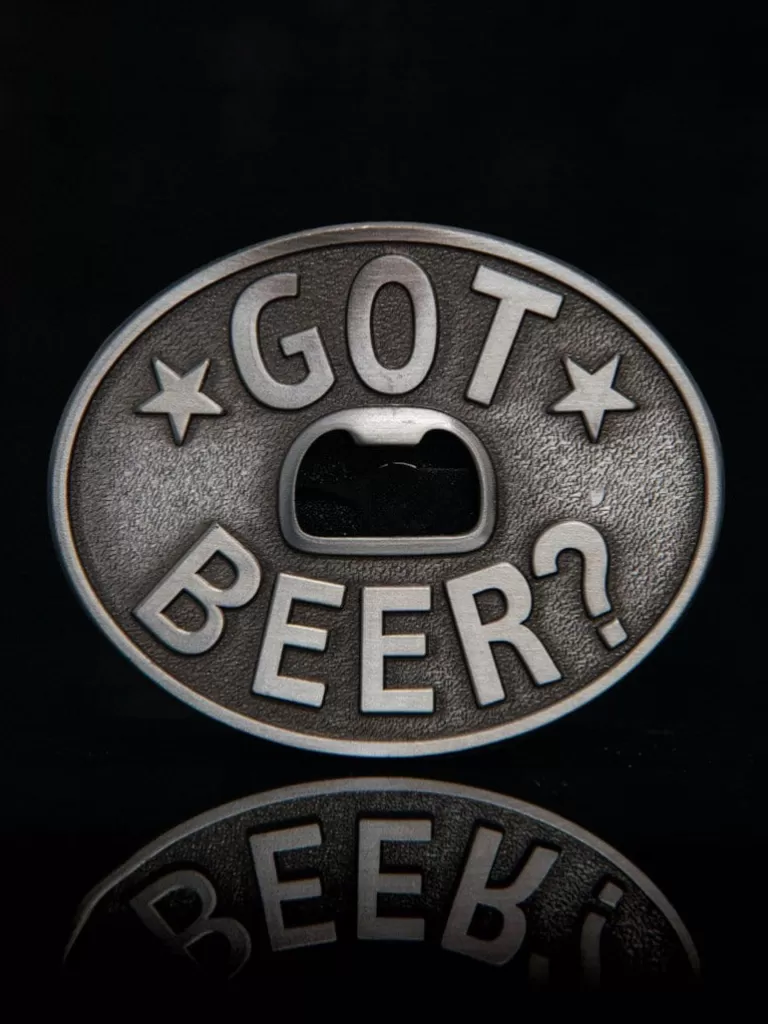 Got Beer? Cap Opener Bæltespænde - Solv^Ivory Falcon Cheap