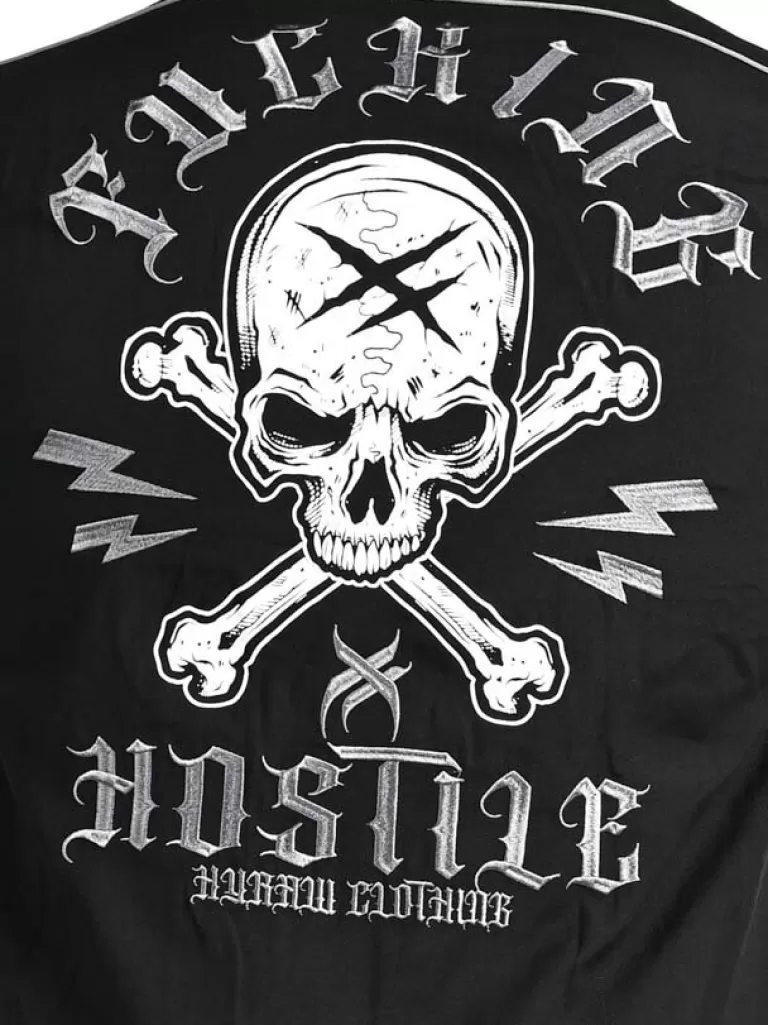 Skull Cross Skjorte - Sort^Hyraw Shop