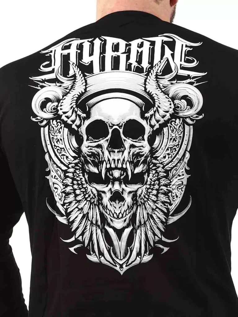 Skull Wings Longsleeve - Sort^Hyraw Clearance