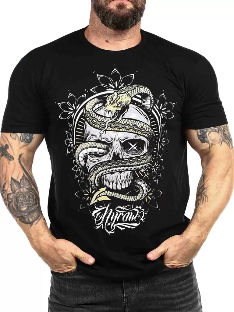 Snake Of Death T-Shirt - Sort^Hyraw Store