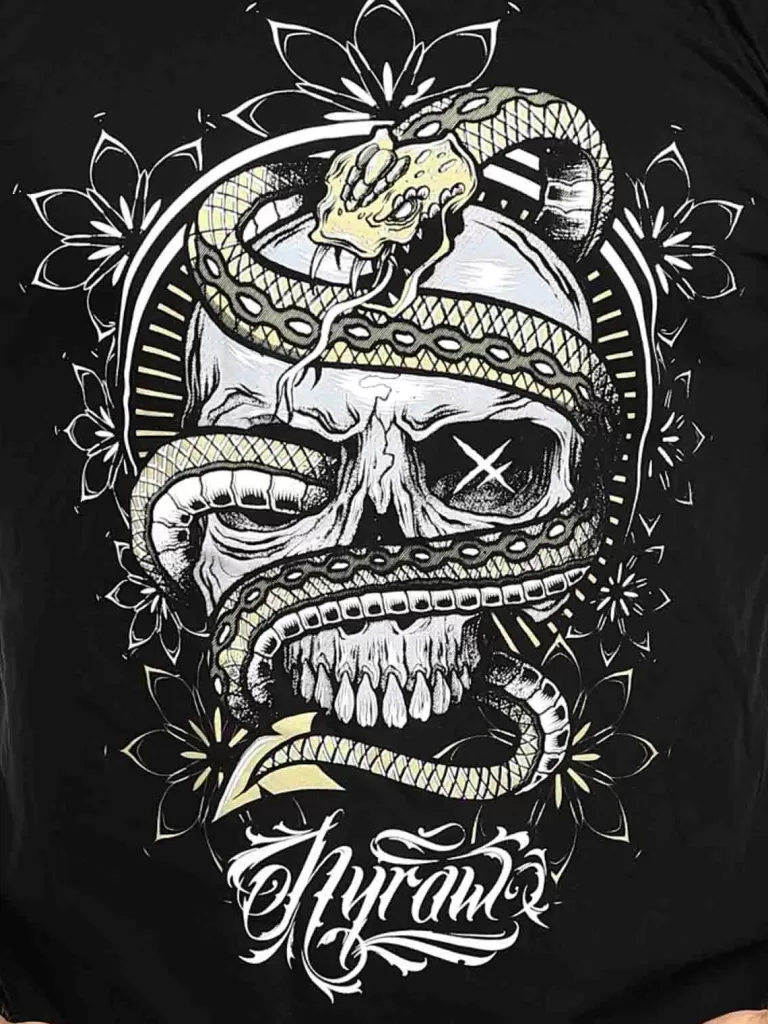 Snake Of Death T-Shirt - Sort^Hyraw Store