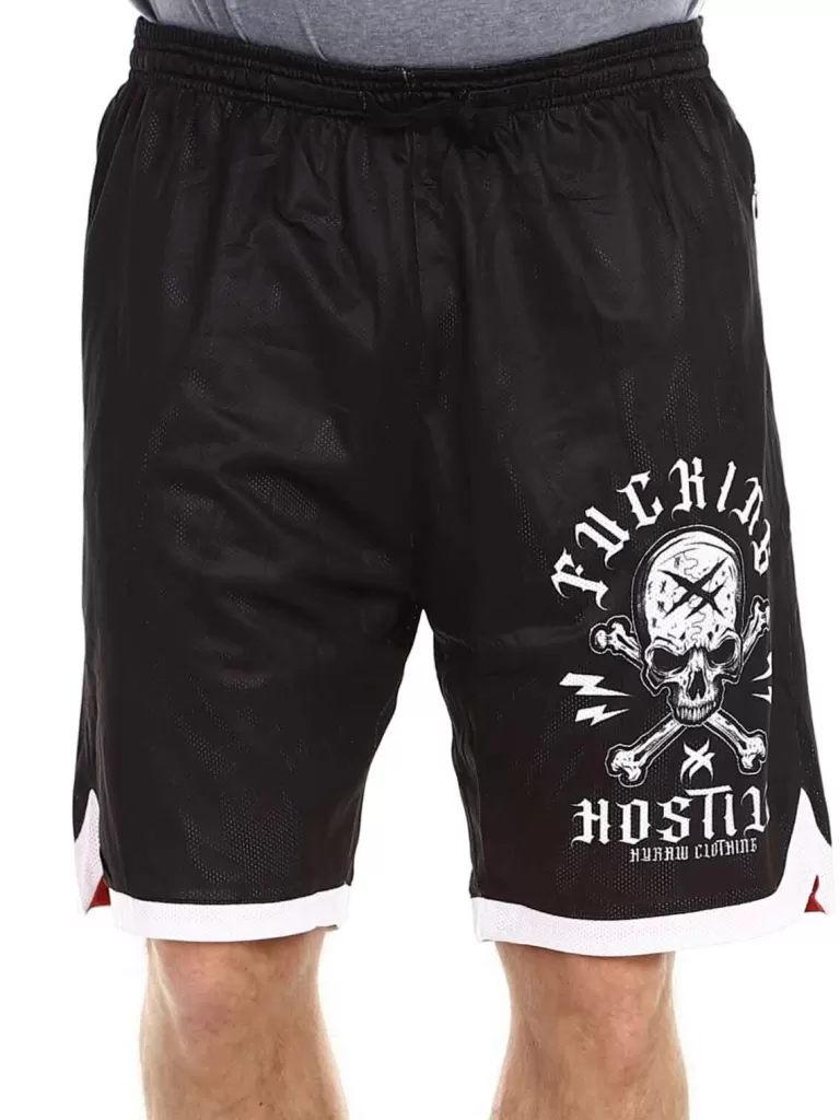 Sport Label Shorts - Sort^Hyraw Flash Sale