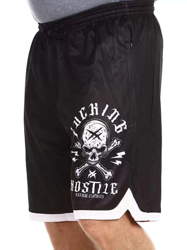 Sport Label Shorts - Sort^Hyraw Flash Sale
