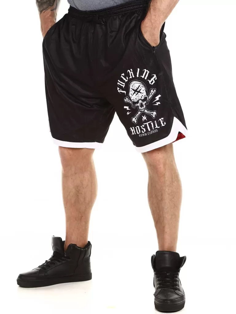 Sport Label Shorts - Sort^Hyraw Flash Sale