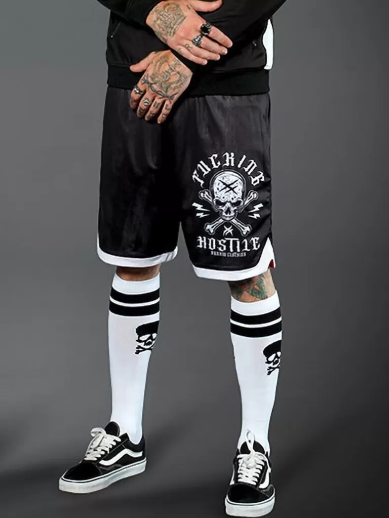 Sport Label Shorts - Sort^Hyraw Flash Sale