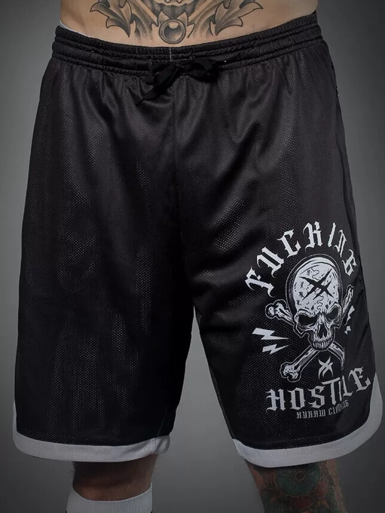 Sport Label Shorts - Sort^Hyraw Flash Sale