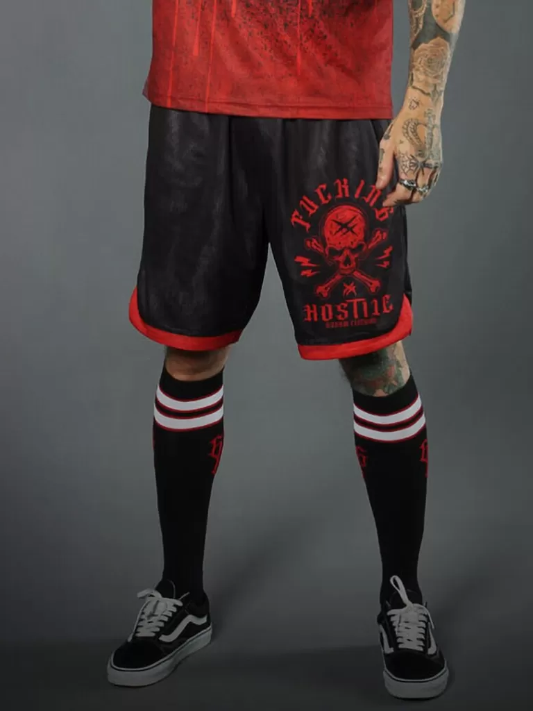 Sport Label Shorts - Sort^Hyraw Flash Sale