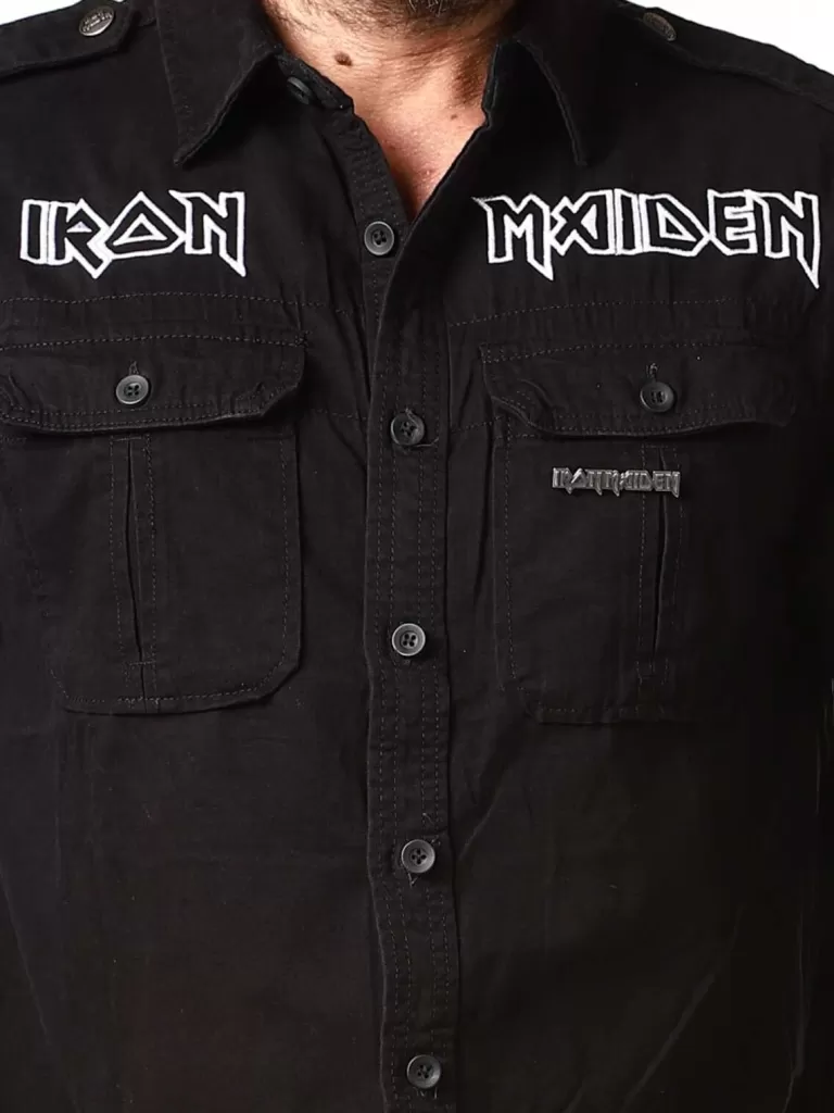 Iron Maiden Vintage Skjorte - Sort^Brandit Flash Sale