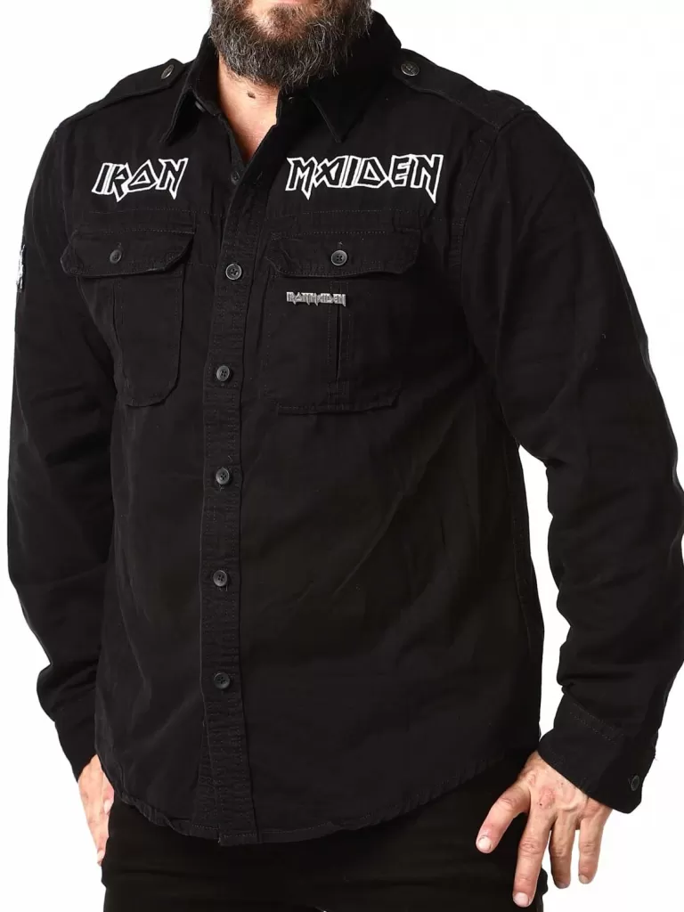 Iron Maiden Vintage Skjorte - Sort^Brandit Flash Sale