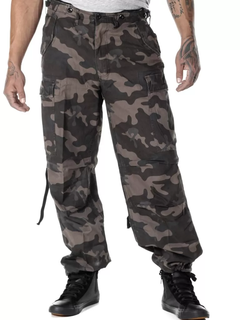 M-65 Vintage Cargobukser - Dark Camo^Brandit Cheap