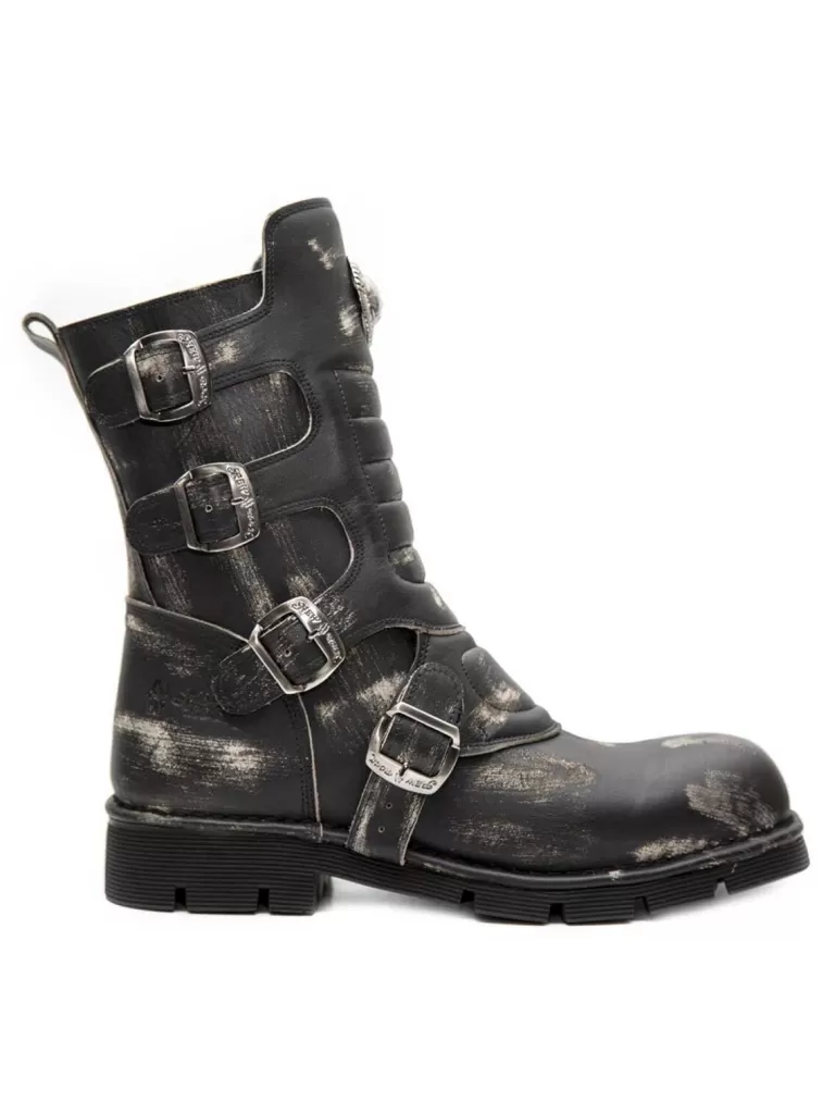 New Rock Boots - Dirty Black^New Rock Shoes Hot