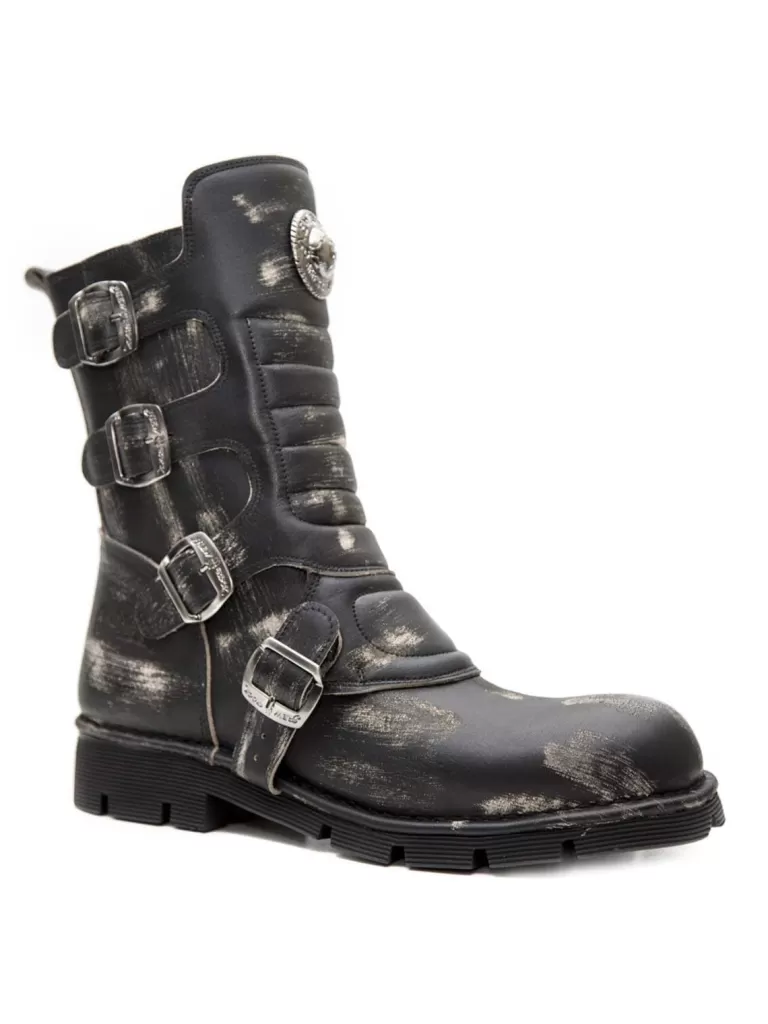 New Rock Boots - Dirty Black^New Rock Shoes Hot