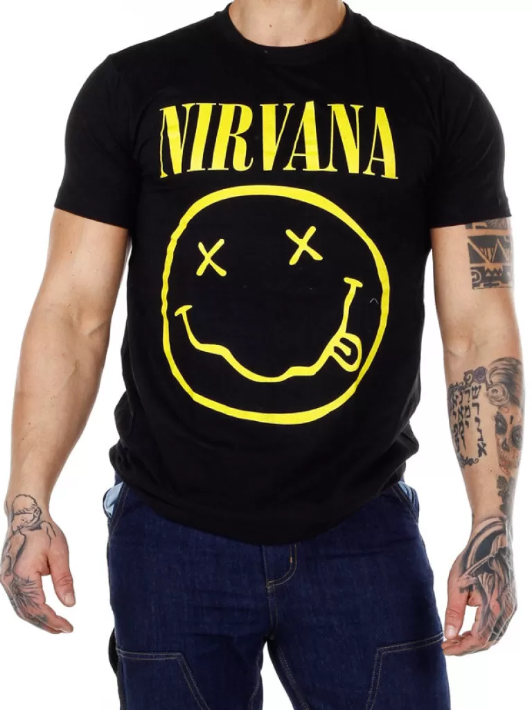 Nirvana Lithium T-Shirt - Sort^Urban Classics Flash Sale