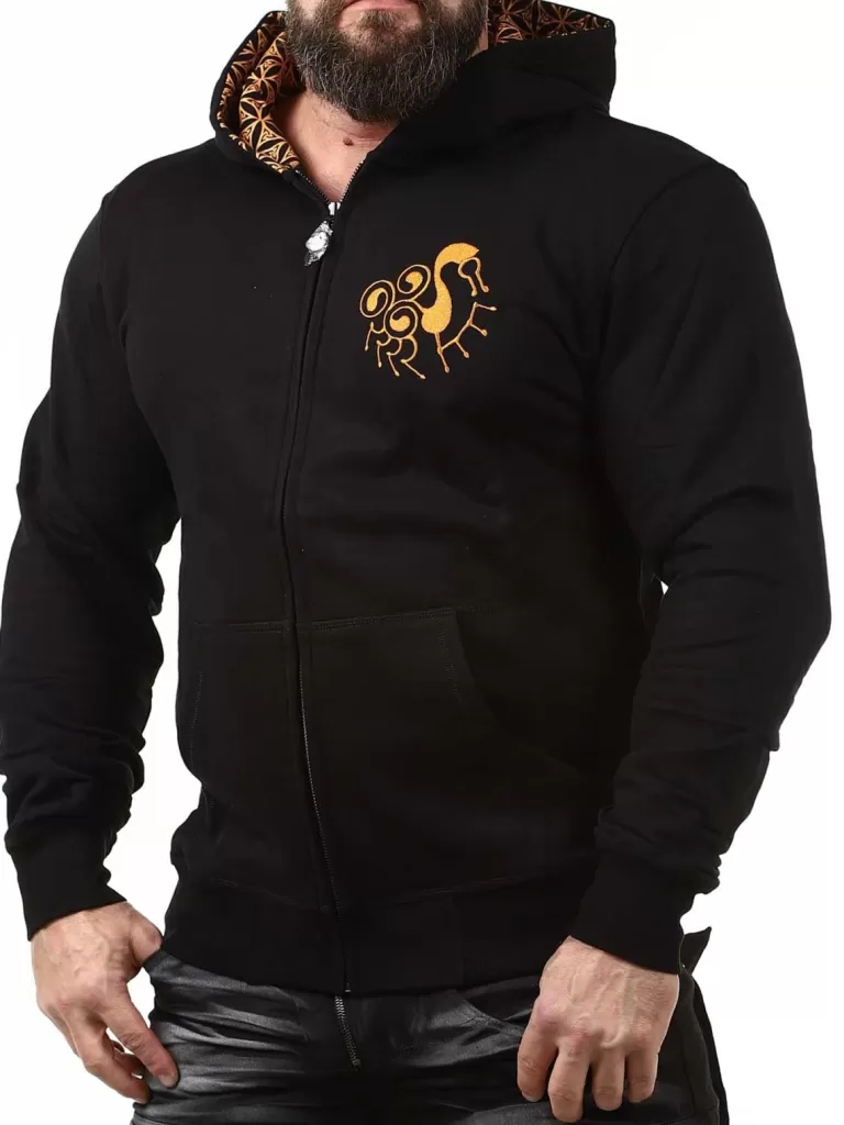 Adlerfibel Hoodie - Sort^Old Norse Fashion