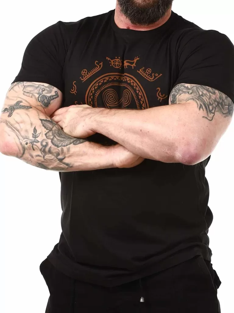 Solens Rejse T-Shirt - Sort^Old Norse Cheap