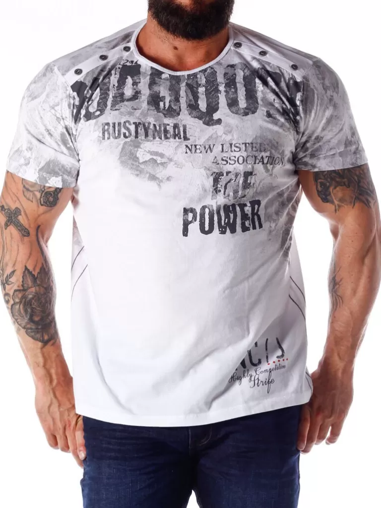 Power T-Shirt - Hvid^Rusty Neal Discount