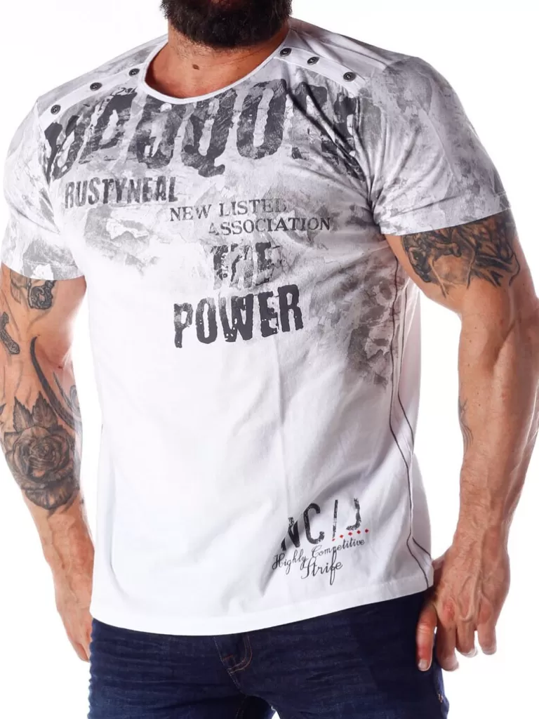 Power T-Shirt - Hvid^Rusty Neal Discount