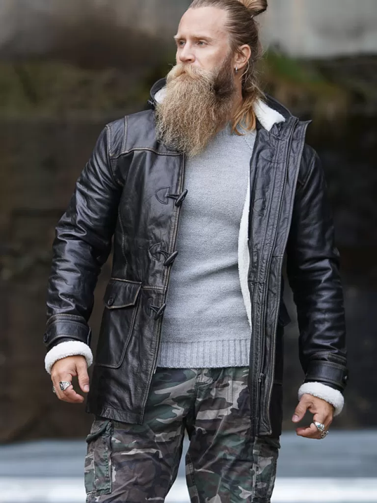 Rd Matan Foret Skindfrakke - Vintage Black^* Online