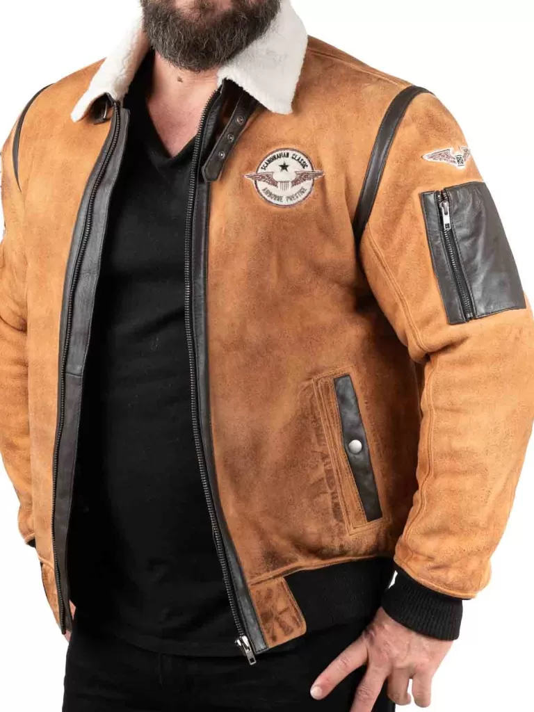 Rd Rover Pilot Skindjakke - Cognac^* Flash Sale