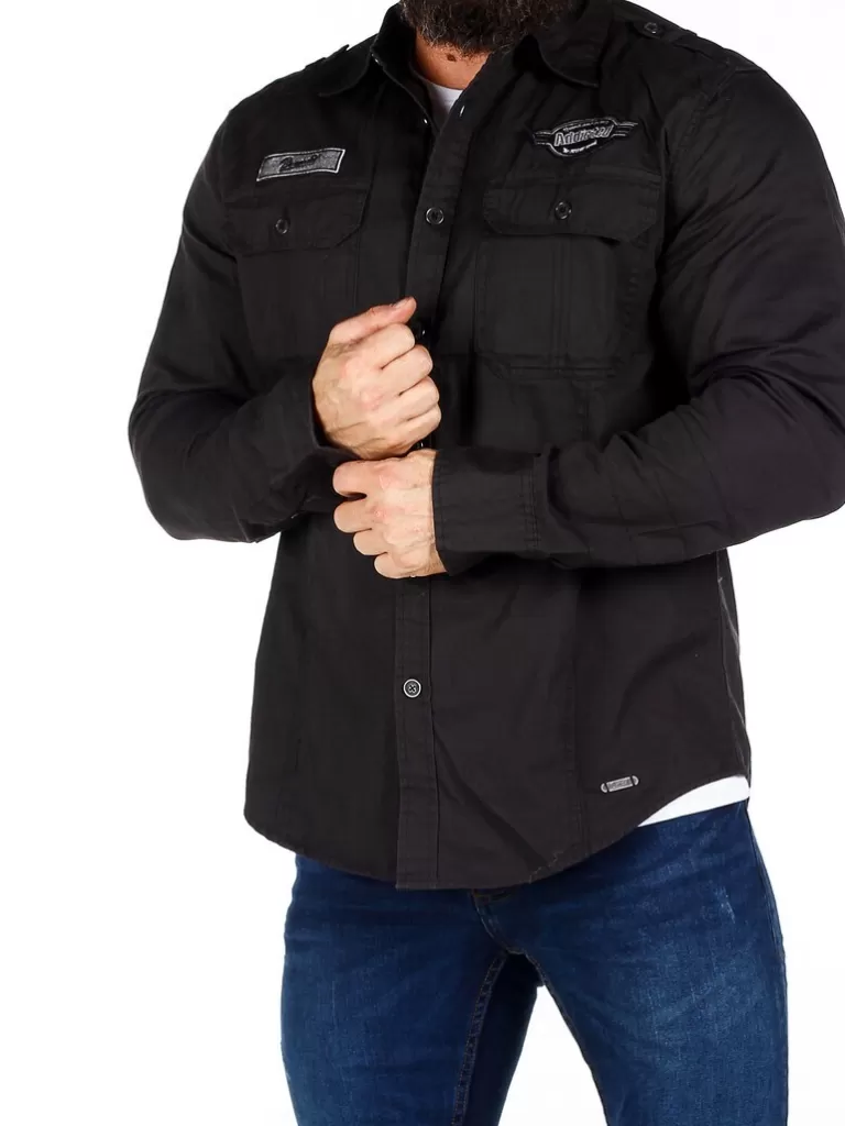 Road Star Vintage Skjorte - Sort^Brandit Clearance