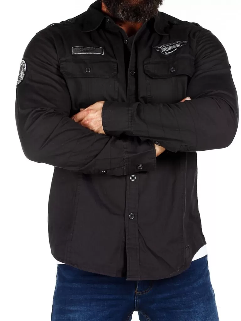 Road Star Vintage Skjorte - Sort^Brandit Clearance