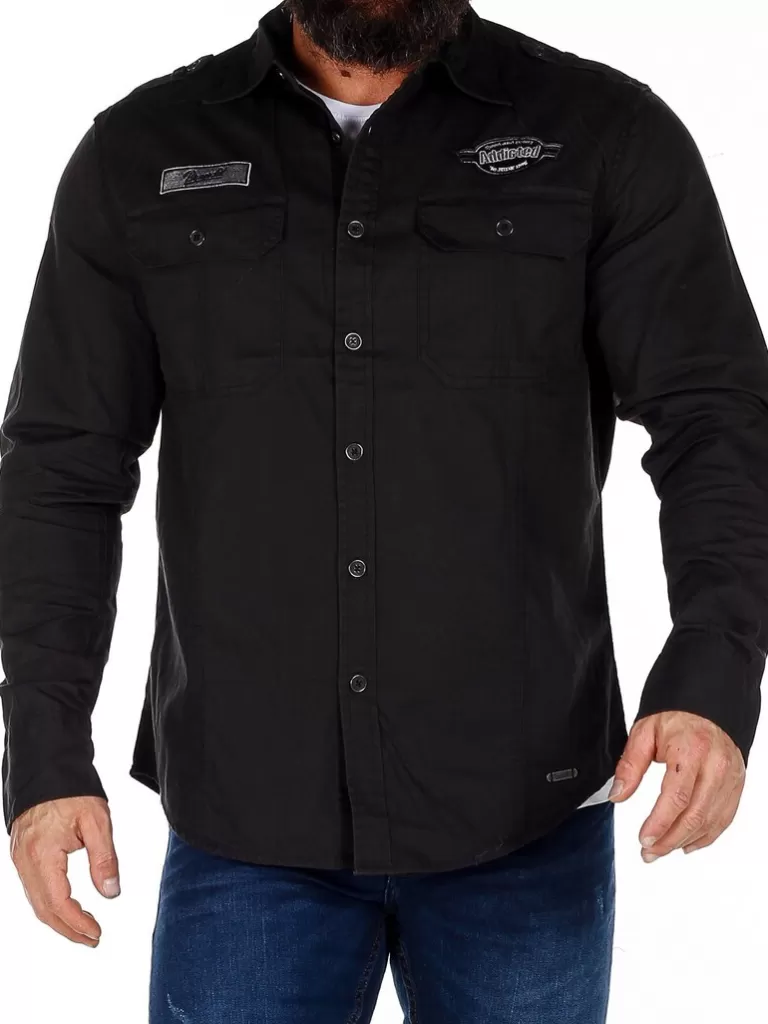 Road Star Vintage Skjorte - Sort^Brandit Clearance
