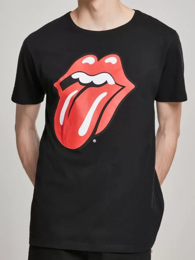 Rolling Stones Tongue T-Shirt - Sort^Urban Classics Hot