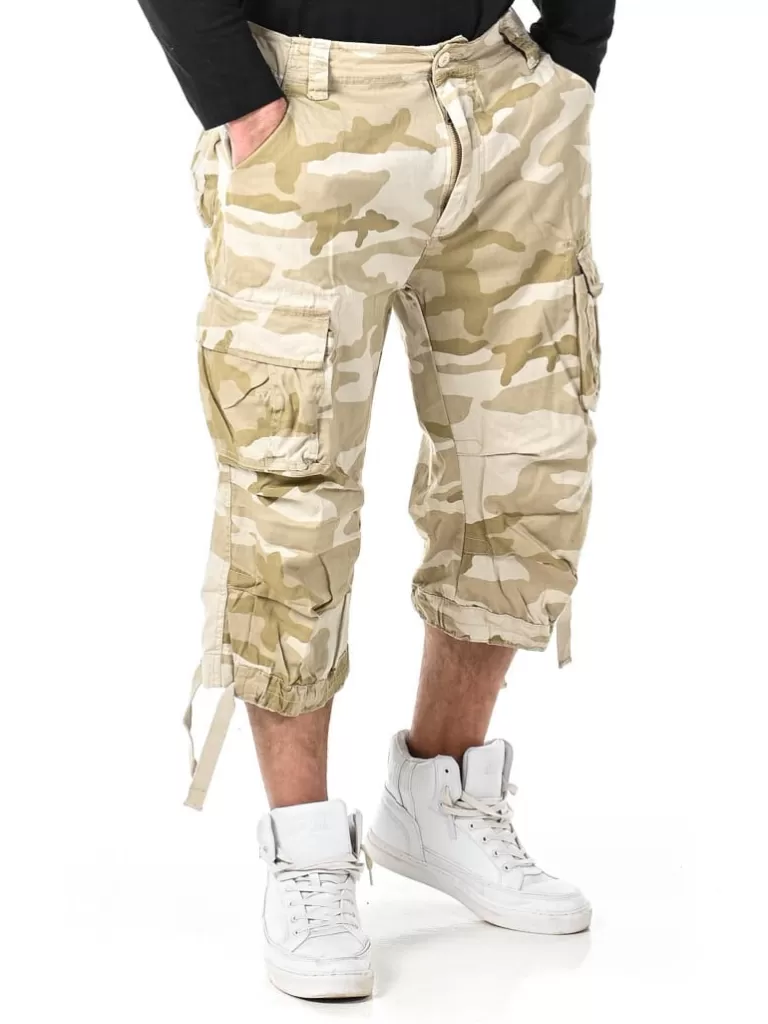 Urban Legend 3/4 Shorts - Camo/Beige^Brandit Online